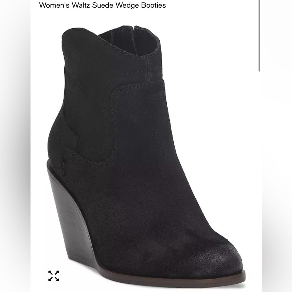 New Without Original Box Lucky Brand Waltz Suede Wedge Ankle Booties 7.5